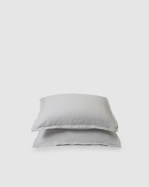 Marcel Linen Pillowcases (Pair) - Glacier - ourCommonplace