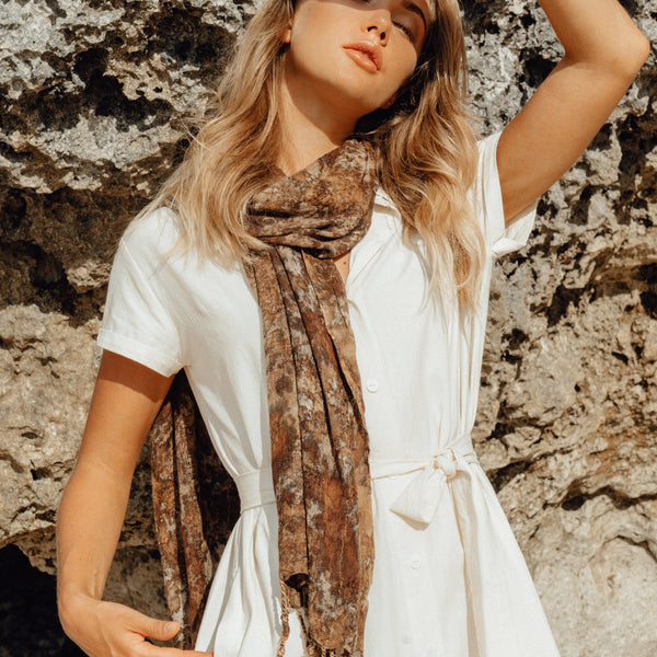 Marfa Handwoven Cotton Scarf - ourCommonplace