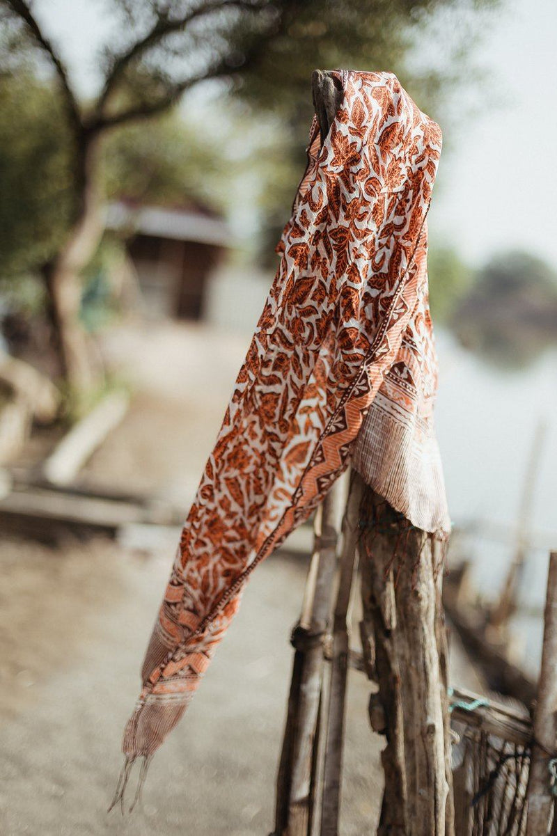 Melati Silk Batik Scarf - ourCommonplace