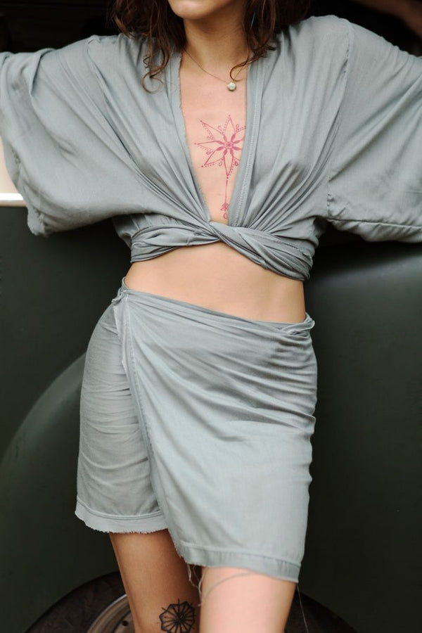Envision Mini Wrap Skirt - ourCommonplace