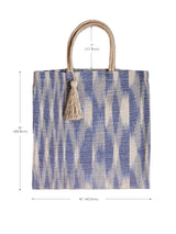 Nadi Jute Tote Bag - Blue - ourCommonplace