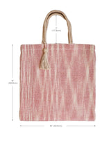 Nadi Jute Tote Bag - Red - ourCommonplace