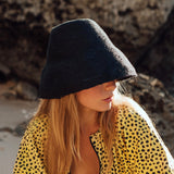 NAOMI Jute Bucket Hat, in Black (Pre-Order) - ourCommonplace