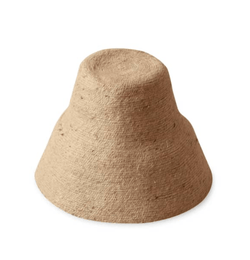NAOMI Jute Bucket Hat, in Nude Beige - ourCommonplace