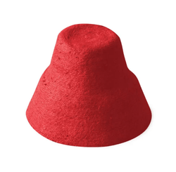 NAOMI Jute Bucket Hat, in Red - ourCommonplace