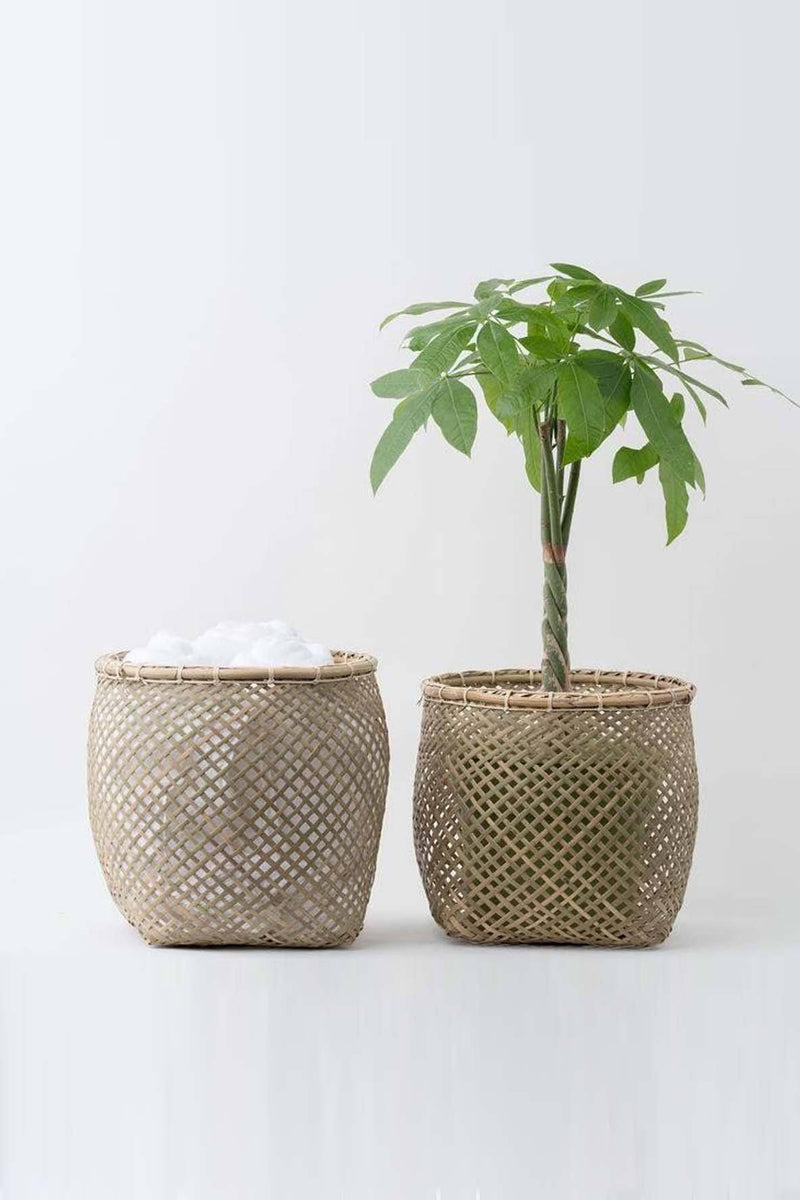 Neepa Hut Handwoven Bamboo Basket - ourCommonplace