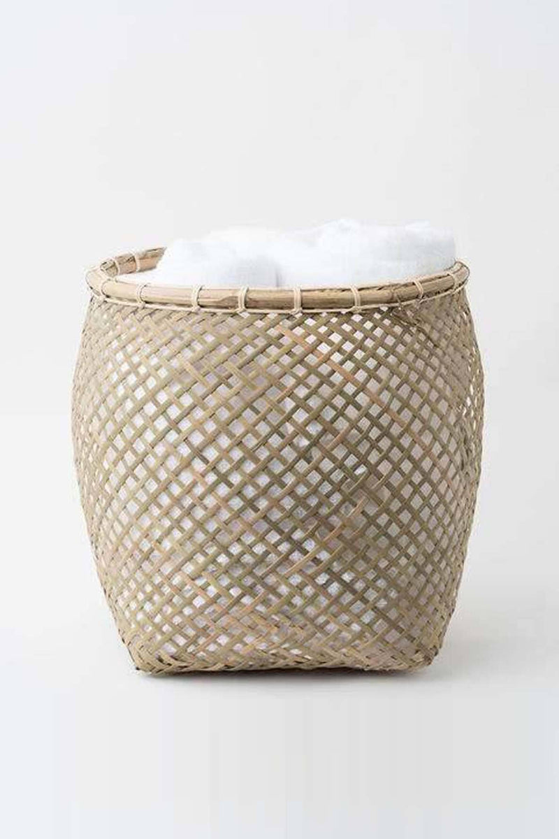 Neepa Hut Handwoven Bamboo Basket - ourCommonplace