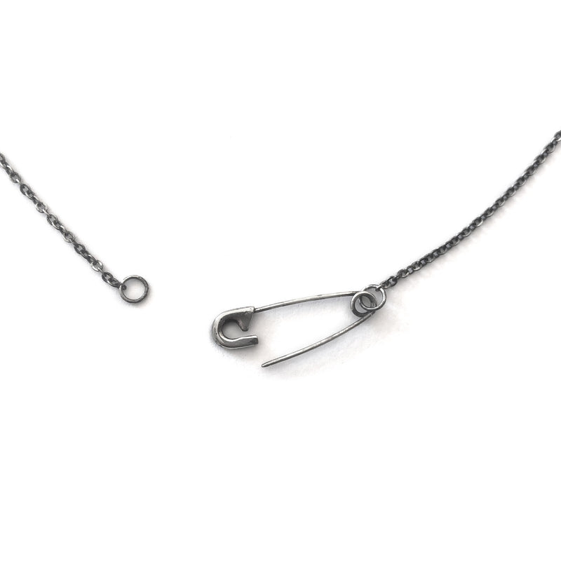 Safety Pin Necklace - Sterling Silver - ourCommonplace