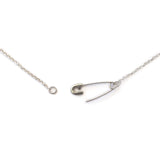 Safety Pin Necklace - Sterling Silver - ourCommonplace