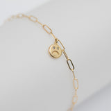 Happy and Sad Face Bracelet - 14k Yellow Gold - ourCommonplace