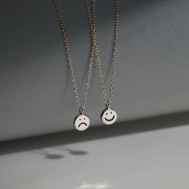 Happy Face Necklace - Sterling Silver - ourCommonplace