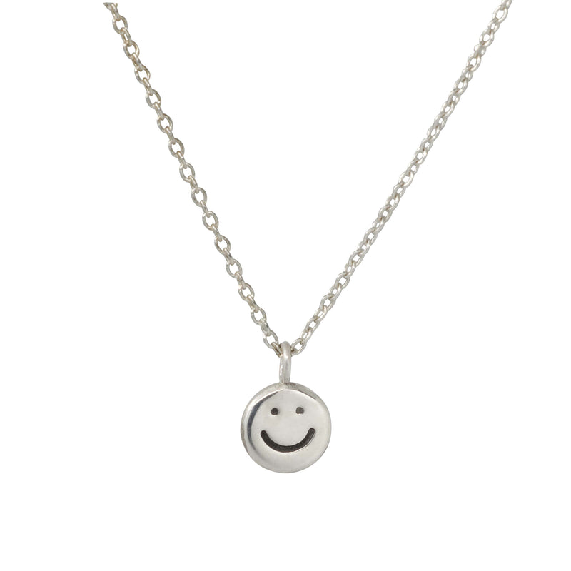 Happy Face Necklace - Sterling Silver - ourCommonplace