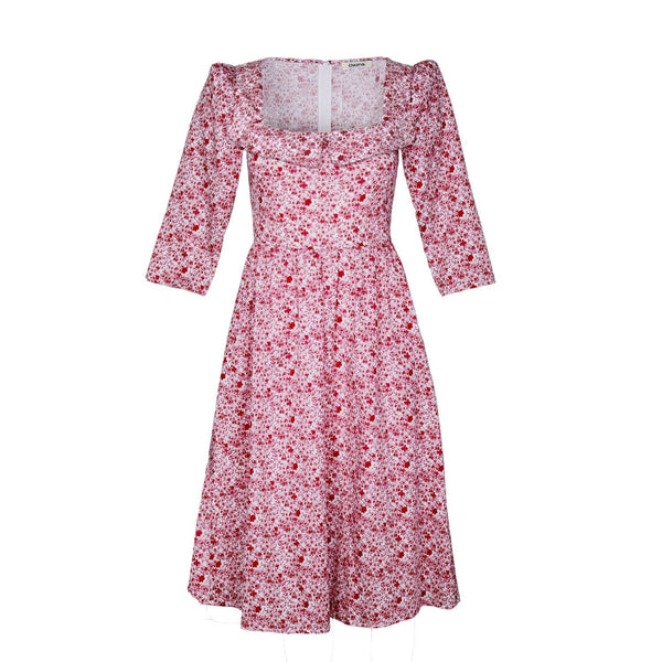 Marisol Dress / Pink + Milkly White Liberty Floral Cotton - ourCommonplace