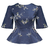 Lisa Top / Plum Floral Cotton - ourCommonplace