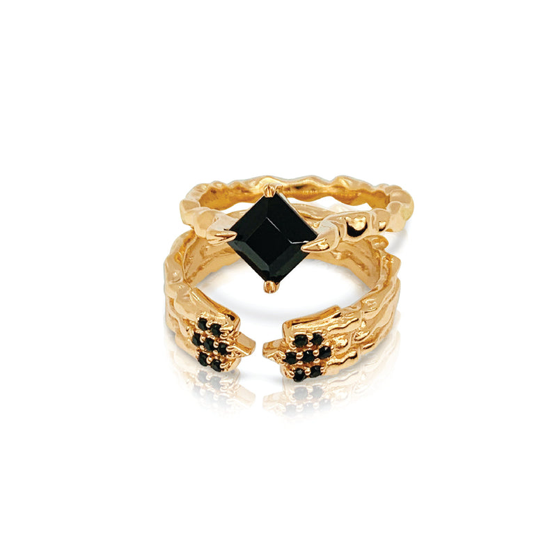 Onyx Stem Ring - ourCommonplace