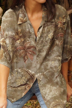 Hawaiian Kai Shirt // Beaded Jungle Tie Dye - ourCommonplace