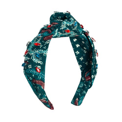 MERAK Peacock Batik Crystals Headband - ourCommonplace