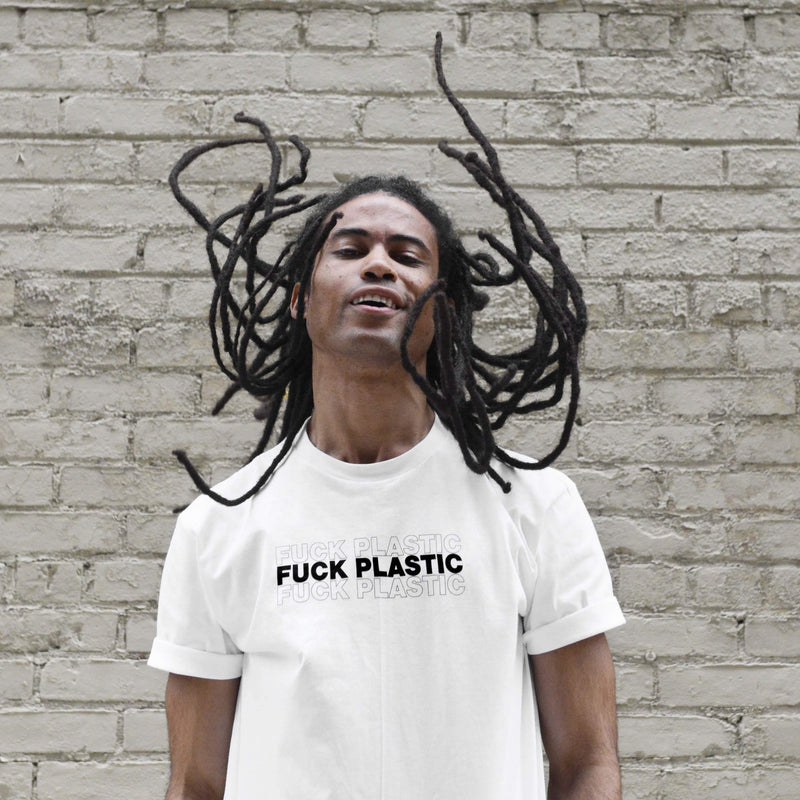 Plastic Free Unisex Tee, Organic Cotton - ourCommonplace