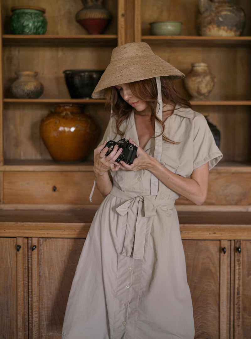 REIGN Jute Hat, in Nude Beige - ourCommonplace