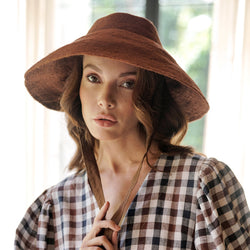 REIGN Jute Hat, in Burnt Sienna - ourCommonplace