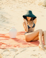 RIRI Jute Straw Hat, in Black - ourCommonplace