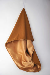 Reversible Silk Hair Towel In Tan - ourCommonplace