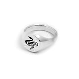 Snake Signet Ring in Sterling Silver - ourCommonplace