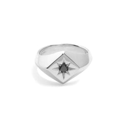 North Star Signet Ring - Sterling Silver - ourCommonplace