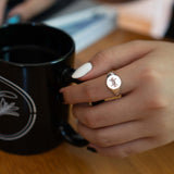 Barbed Wire Signet Ring in Sterling Silver - ourCommonplace