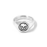 Skull Signet Ring in Sterling Silver - ourCommonplace