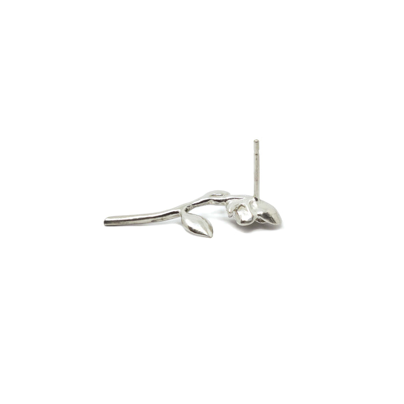 Rose Stud Earring - Sterling Silver - ourCommonplace