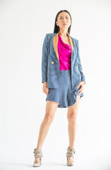 CYPRUS Pinstriped Loose Fit Jacket - ourCommonplace