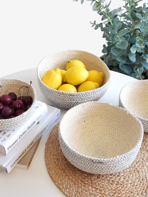 Amari  Round Bowl - Blue (Set Of 4) - ourCommonplace