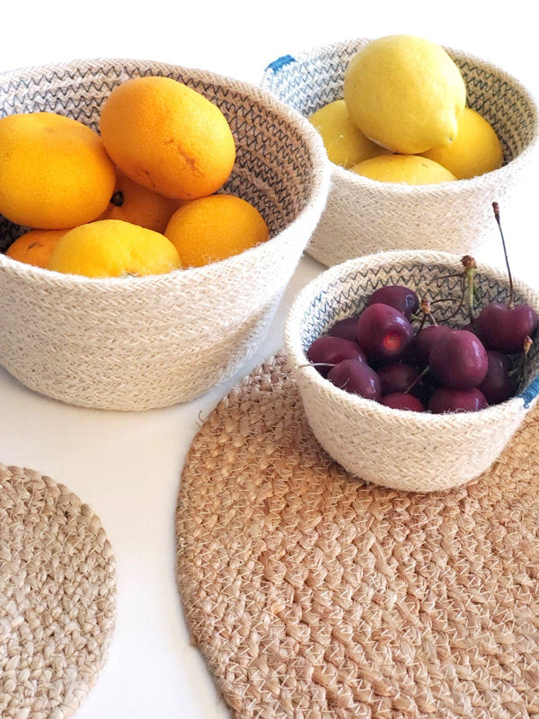 Amari Bowl - Blue (Set Of 3) - ourCommonplace