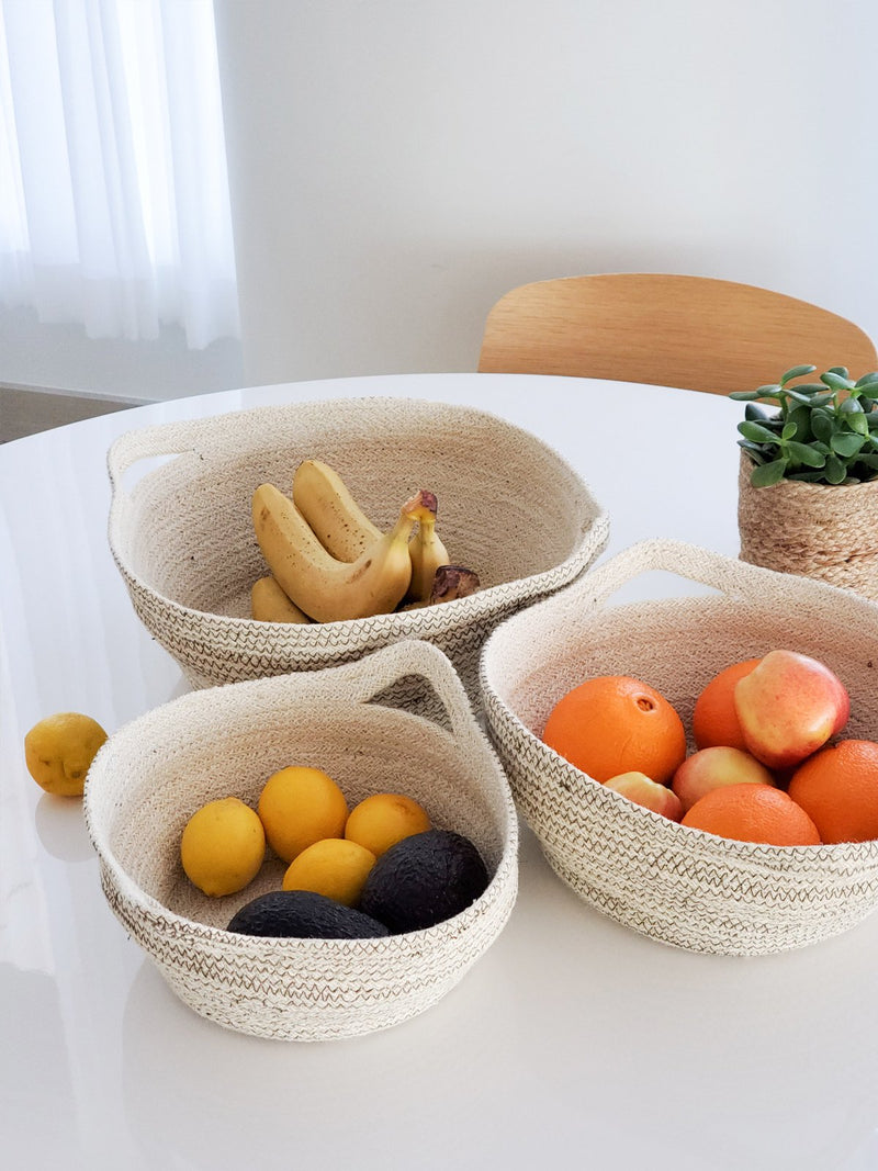 Amari Fruit Bowl - Brown (Set Of 3) - ourCommonplace