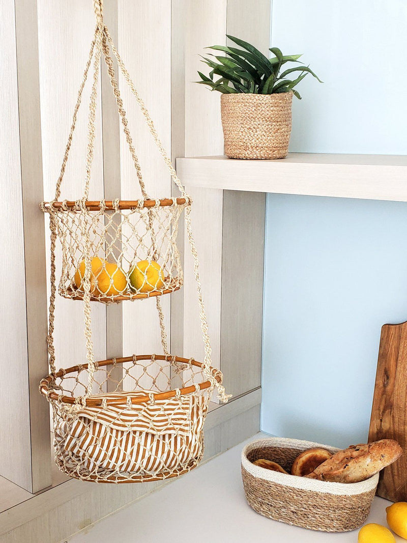 Jhuri Double Hanging Basket - ourCommonplace