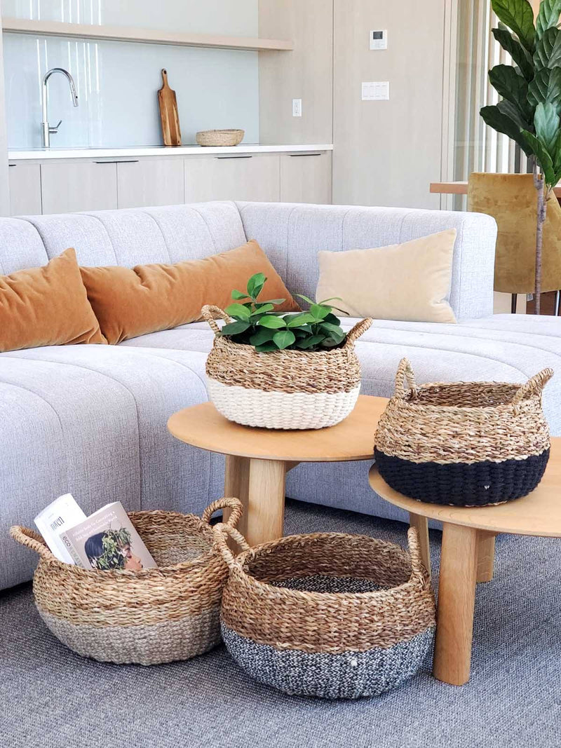 Ula Floor Basket - Natural (Set Of 2) - ourCommonplace