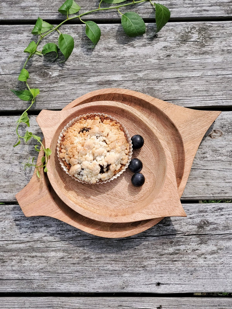 Wooden Leaf Plate - Set Of 2 - ourCommonplace