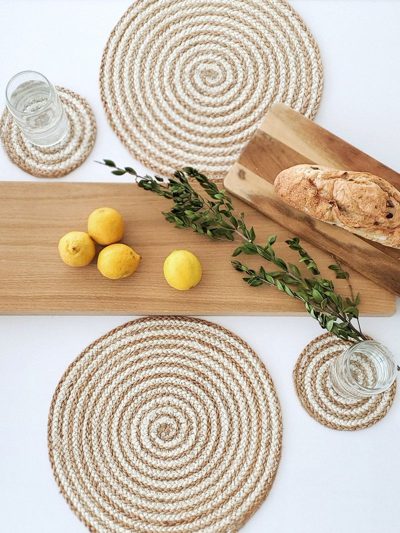 Kata Spiral Placemat - Natural (Set Of 4) - ourCommonplace