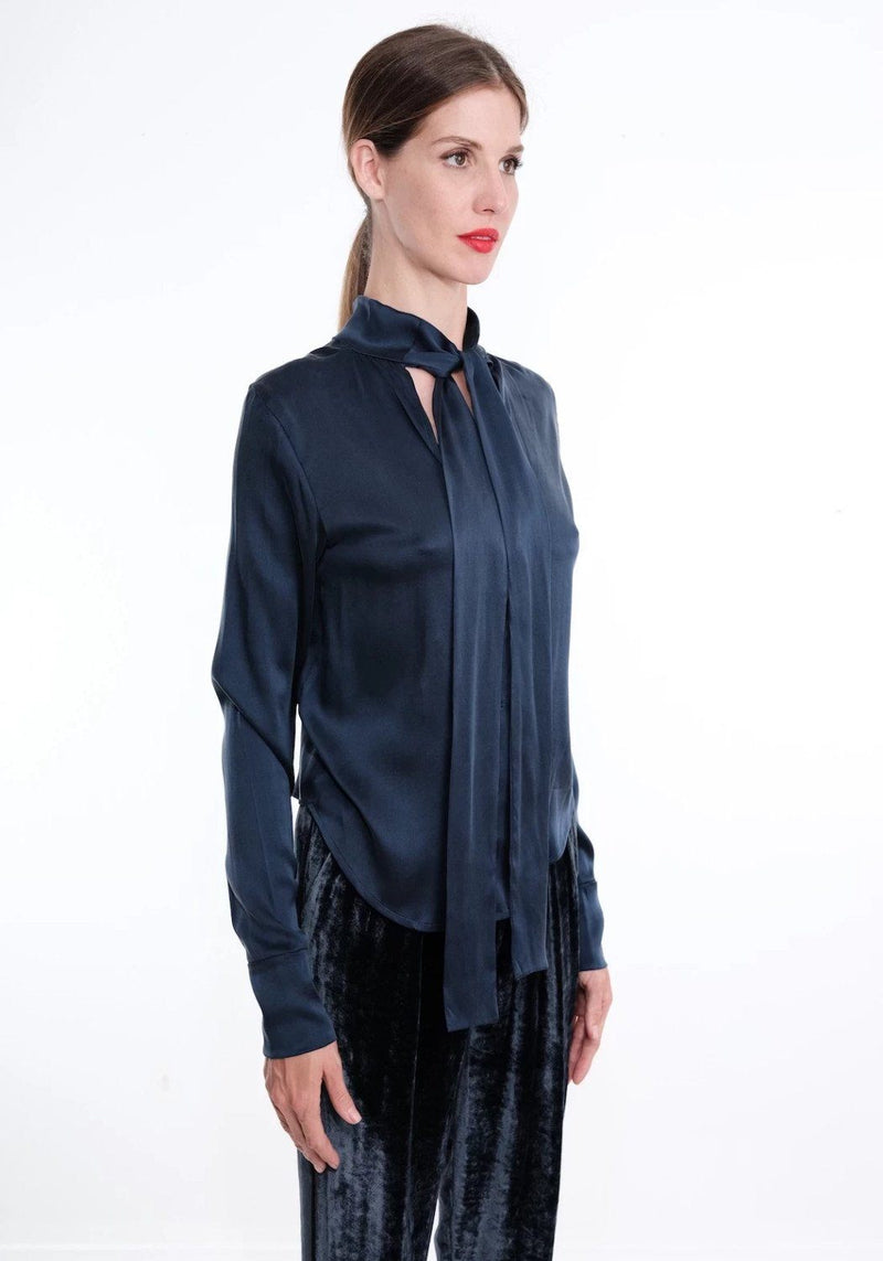 SASHA Reversible Wrap Neck Blouse - ourCommonplace