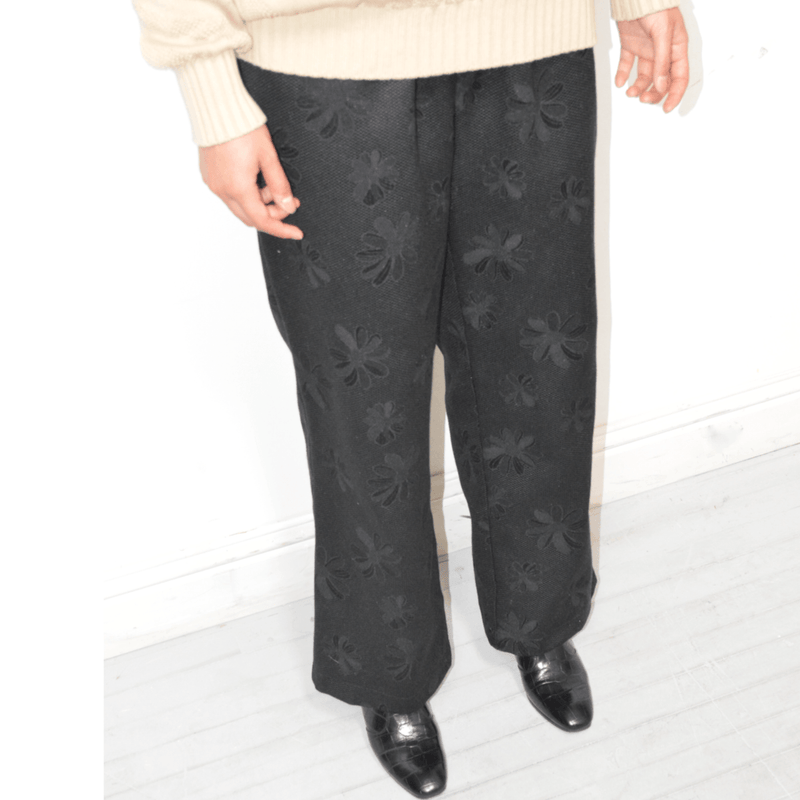 Carnie Pant - Black Daisy - ourCommonplace