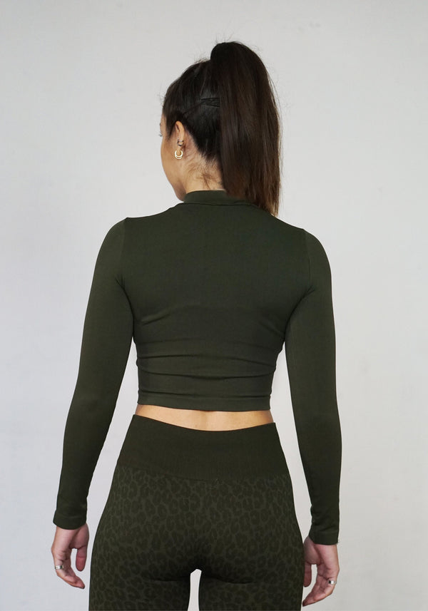 Cahira Long Sleeved Crop Top - ourCommonplace