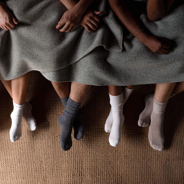 Cotton Crew Sock Charcoal/Grey - ourCommonplace