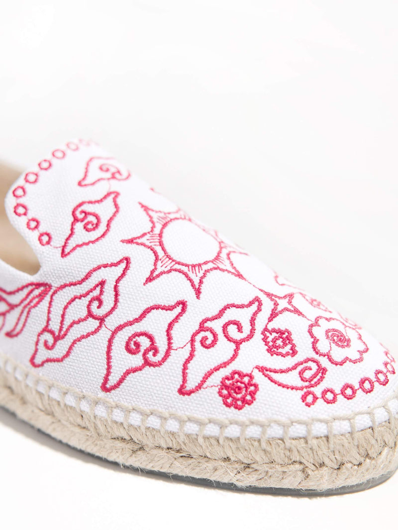 Bromo Artisanal Espadrille Shoes - White Cotton - ourCommonplace