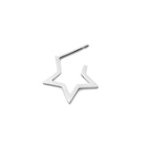 Stella Earring - Star Open Hoop Earring Sterling Silver - ourCommonplace