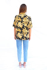 Hawaiian Kai Shirt // Beaded Hibiscus Tie Dye - ourCommonplace