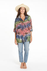 Hawaiian Kai Shirt// Rainbow Tie Dye - ourCommonplace