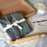 Full Apron and Olive Wood Rolling Pin Gift - ourCommonplace