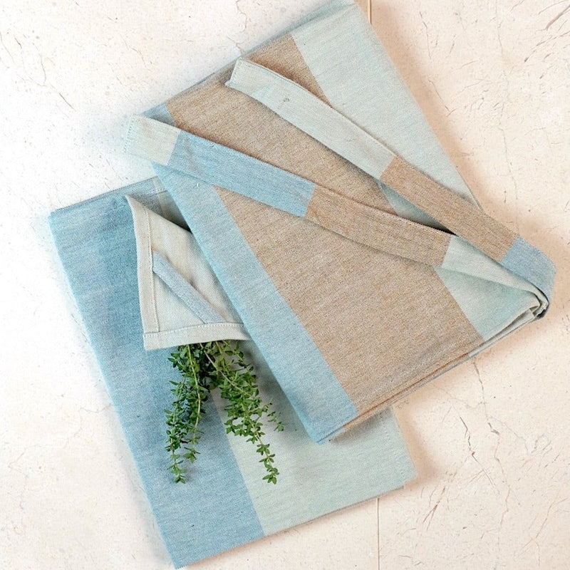 Green Cotton Tea Towels - ourCommonplace