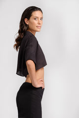 Black hemp shrug - ourCommonplace